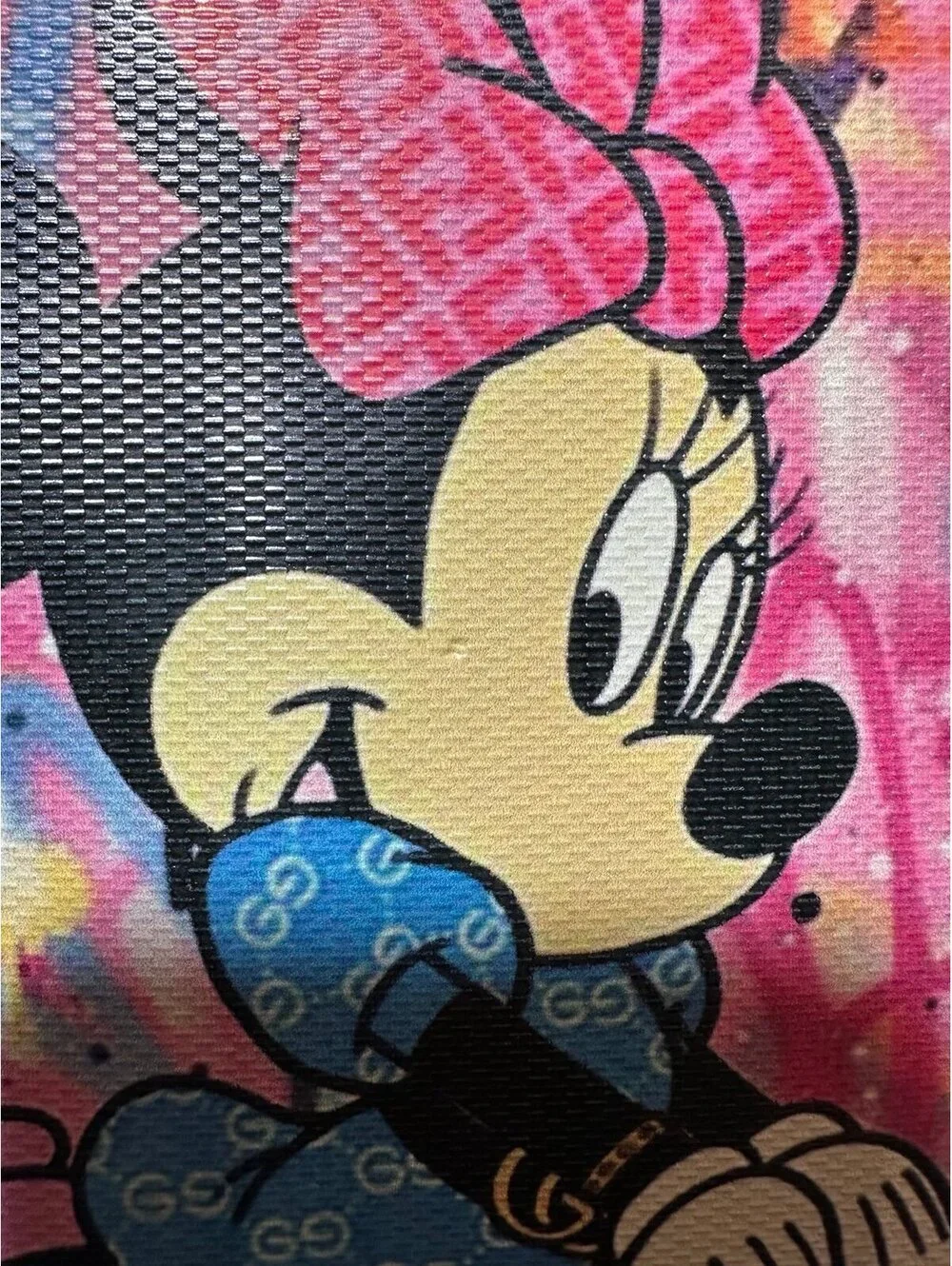 Minnie Mouse Graffiti Print Designer like Backpack/Bag